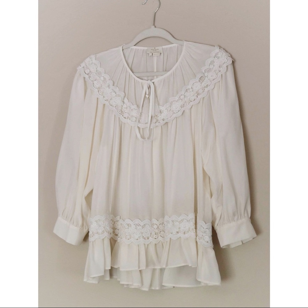 White Kate spade blouse | LG